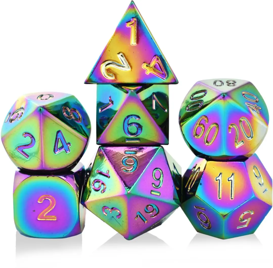 HOT Games Regenboog Dobbelsteen Set