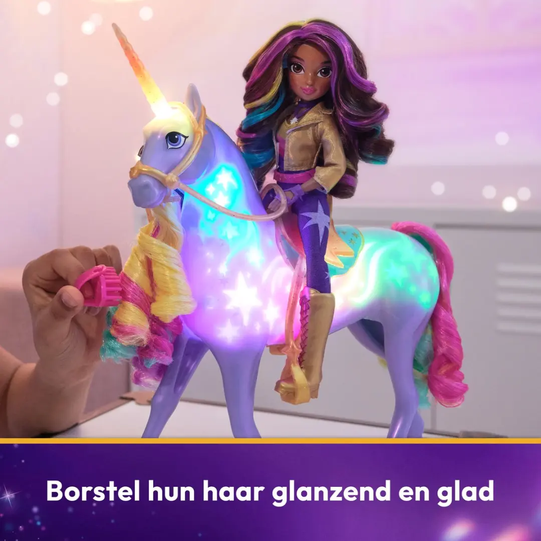 Unicorn Academy Sophia & Regenboog Lichtmagie Wildstar Modepop - 2x AA