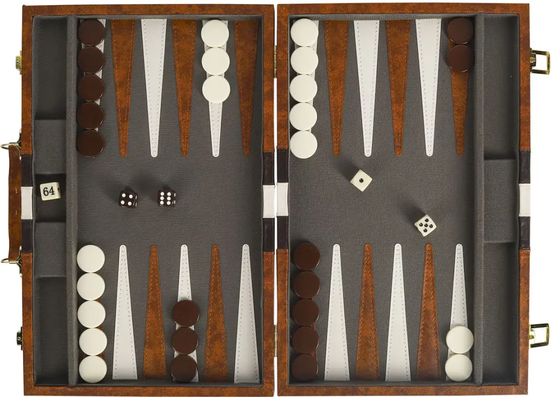Buffalo Backgammon BK1215S - 38x24cm - Bruin