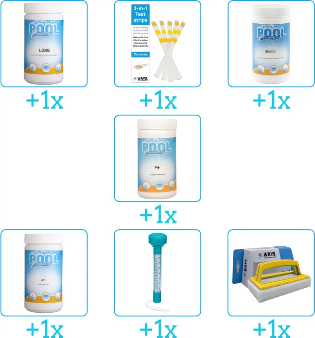 Pool Power Zwembad Onderhoudspakket 7-delig