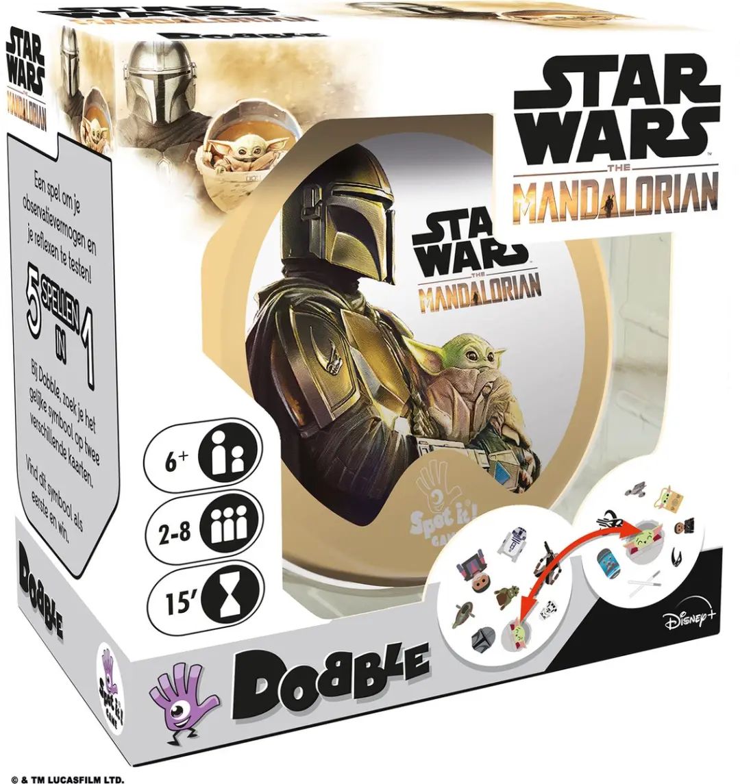 Zygomatic Dobble Star Wars The Mandalorian Kaartspel - 2-8 Spelers