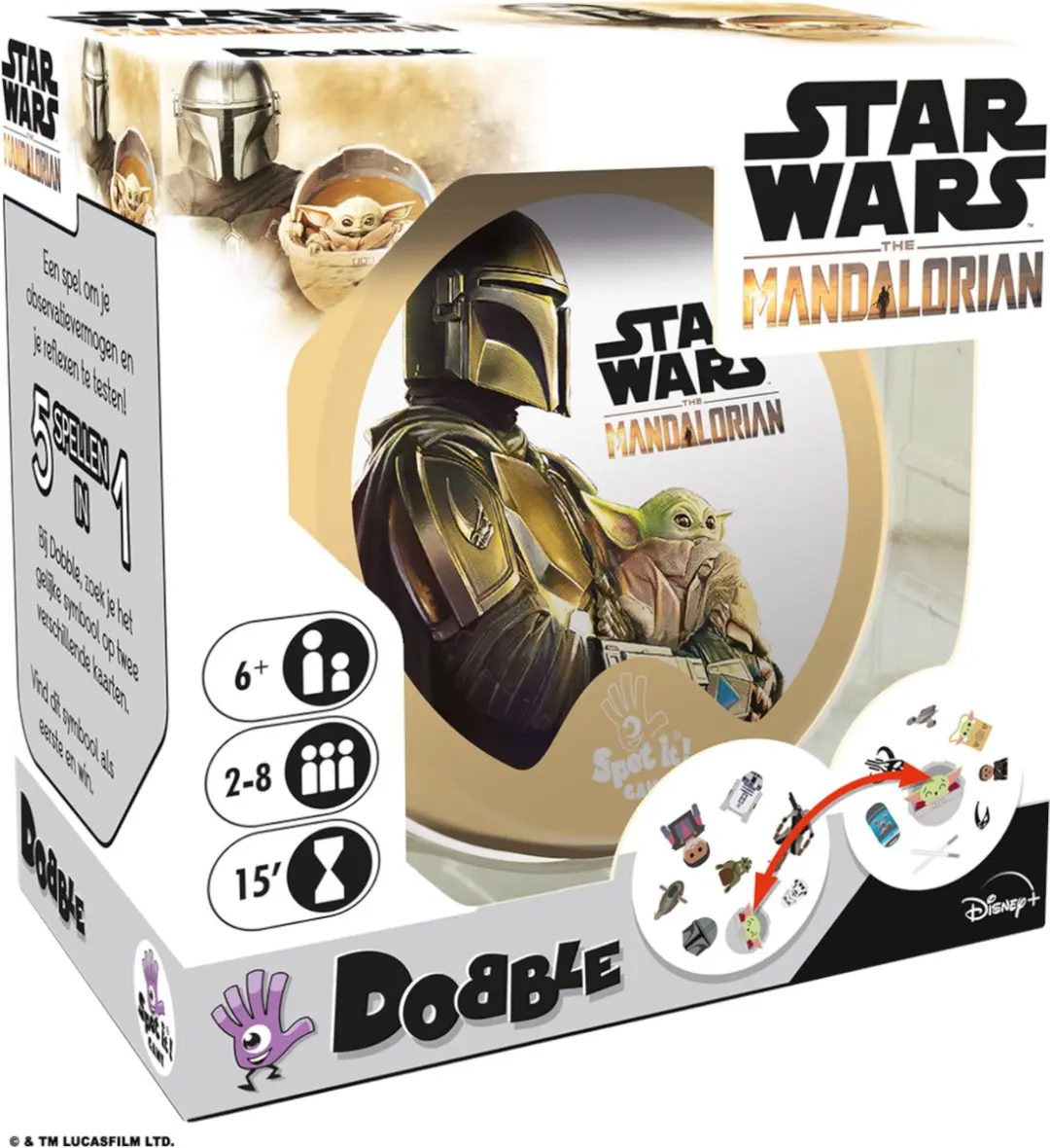 Zygomatic Dobble Star Wars The Mandalorian Kaartspel
