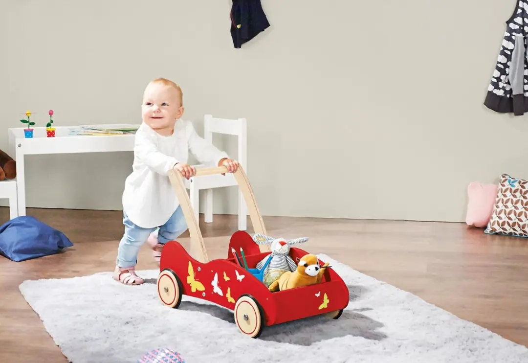 Pinolino Kimi Houten Loopwagen - Rood