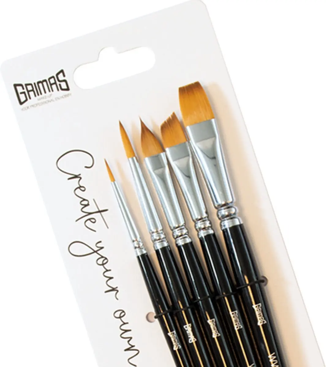 Grimas Facepaint Pensel Set - 5 Stuks
