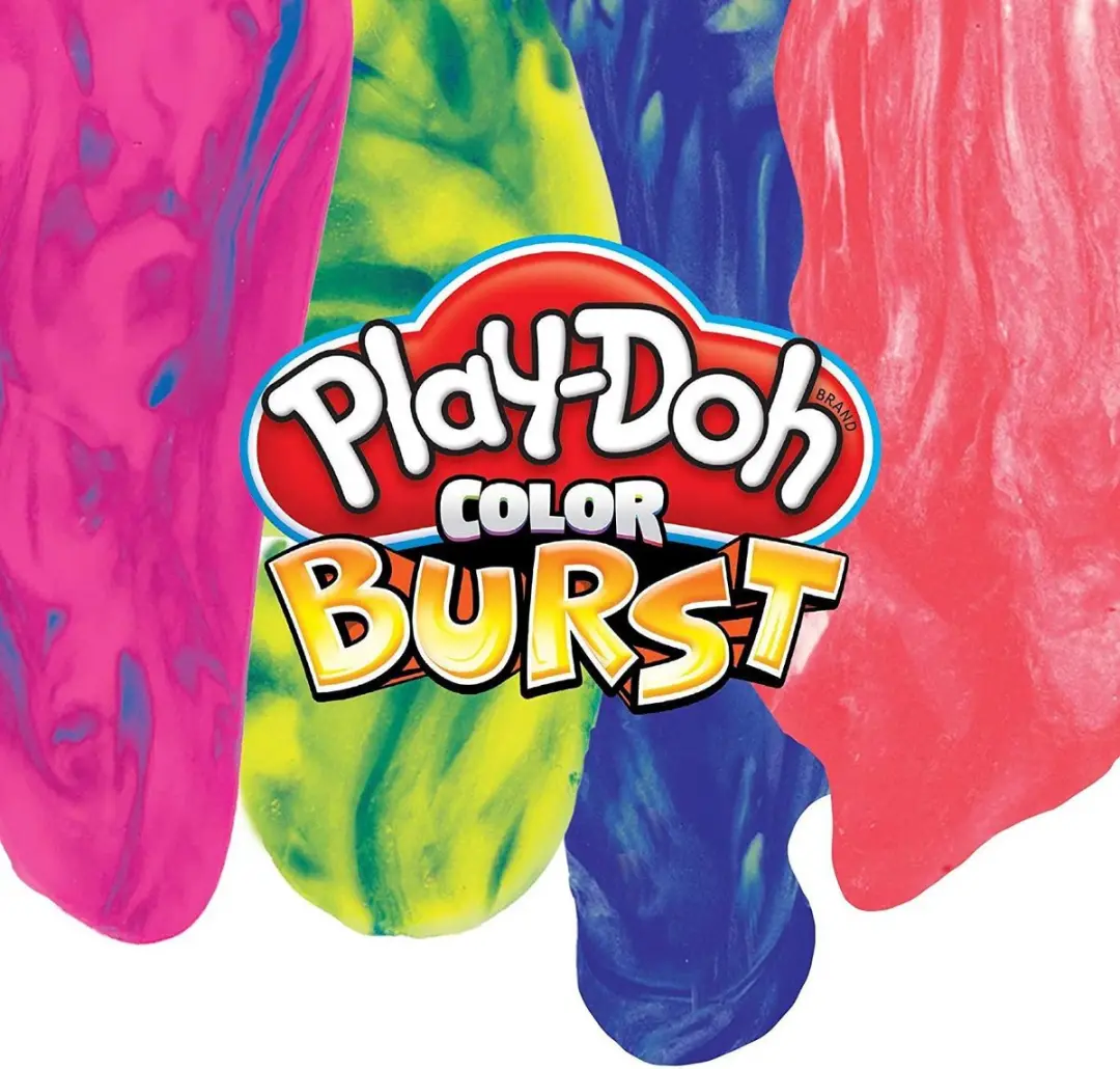 Play-Doh Color Burst - 4 Potjes Kinderklei 226g