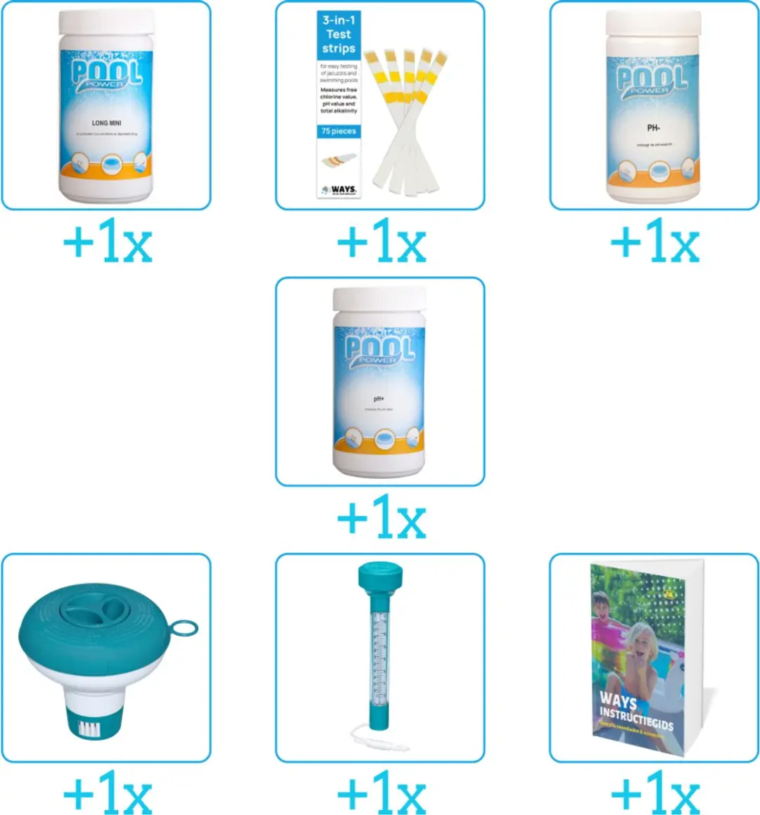 Pool Power Zwembad Onderhoudspakket 7-delig