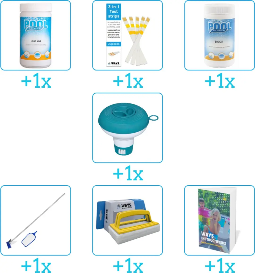 Pool Power Zwembad Onderhoudspakket 7-delig