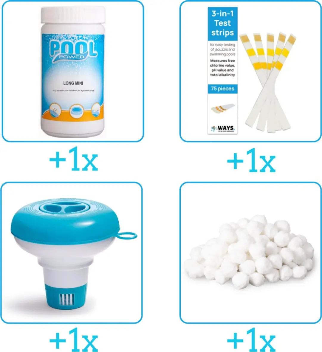 Pool Power Zwembad Onderhoudspakket 4-delig