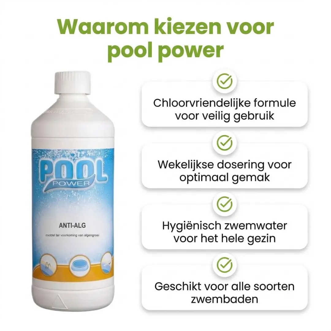 Pool Power Onderhoudspakket 9-delig - Chloor/PH/Filter/Algen