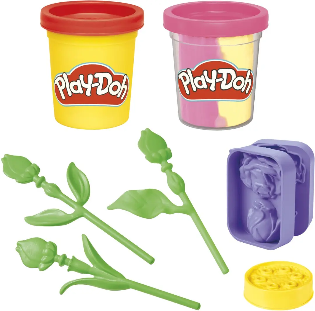 Play-Doh Rozen Speelset - 8 Stuks - Multi - afbeelding 3 van 6