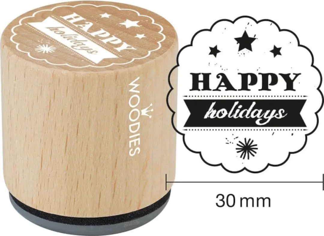 Woodies Houten Stempel Ø30mm