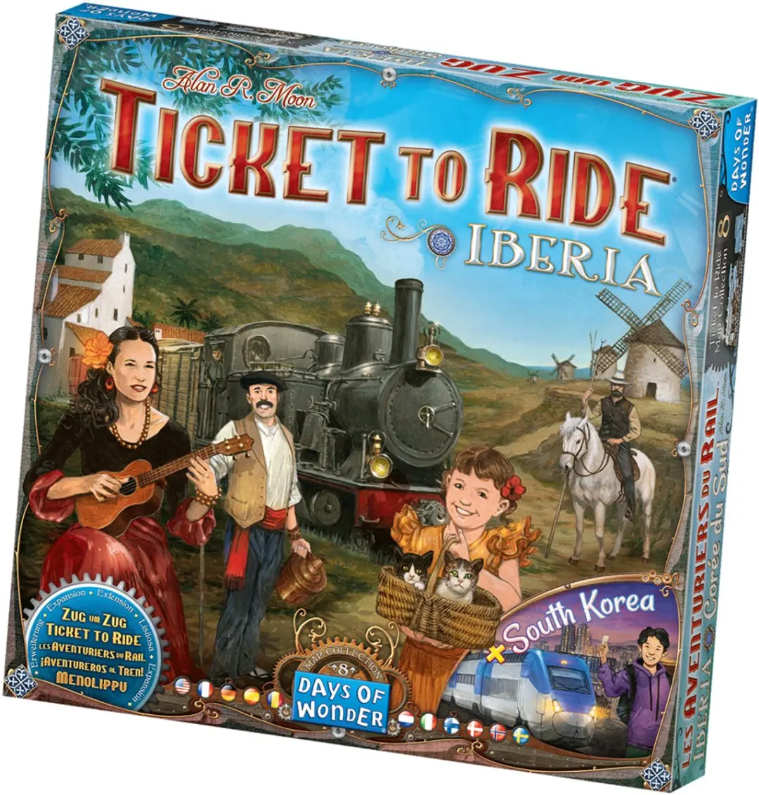 Days of Wonder Ticket to Ride Iberia/South Korea Uitbreiding