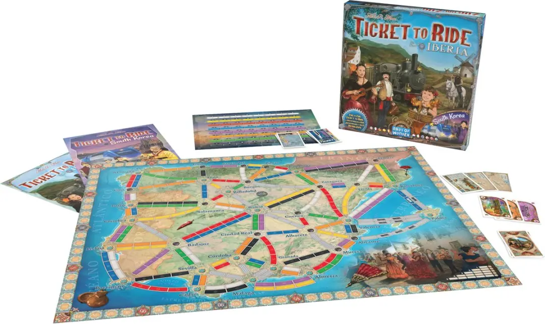 Days of Wonder Ticket to Ride Iberia/South Korea Uitbreiding - Bordspel