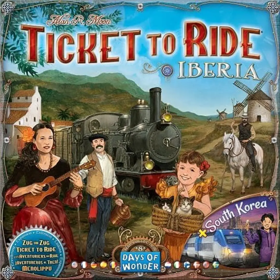 Days of Wonder Ticket to Ride Iberia/South Korea Uitbreiding - Bordspel