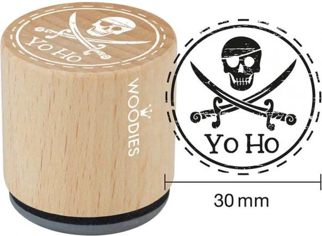Woodies Yo Ho Rubber Stamp WE1403