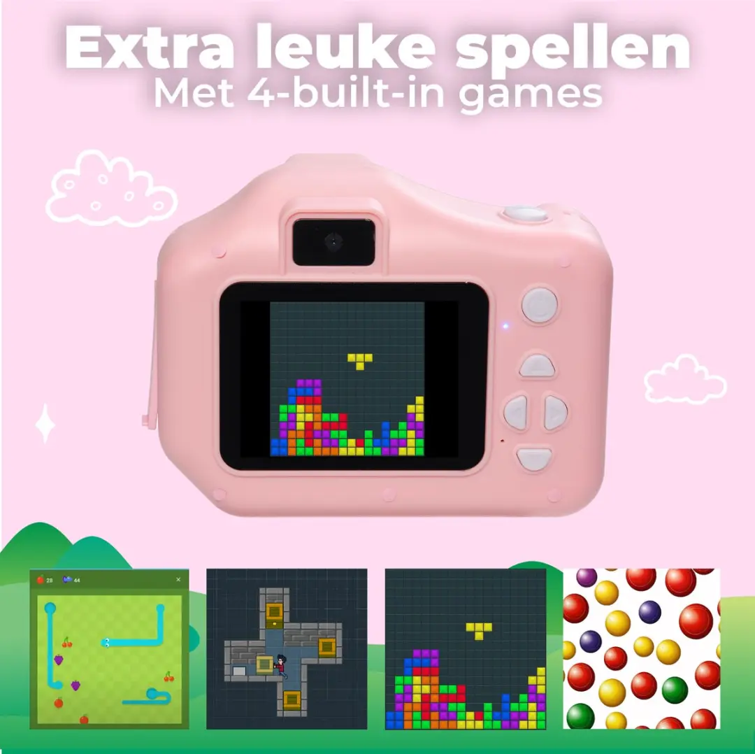 Denver KPC1370 Kindercamera Full HD - 48MP - Roze
