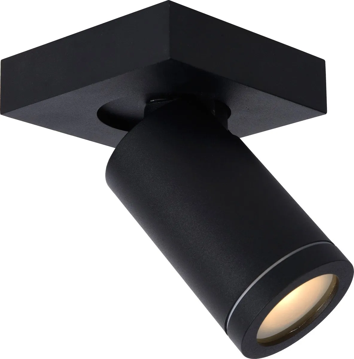 Lucide Taylor Plafondspot LED GU10 5W 2200K/3000K - Zwart