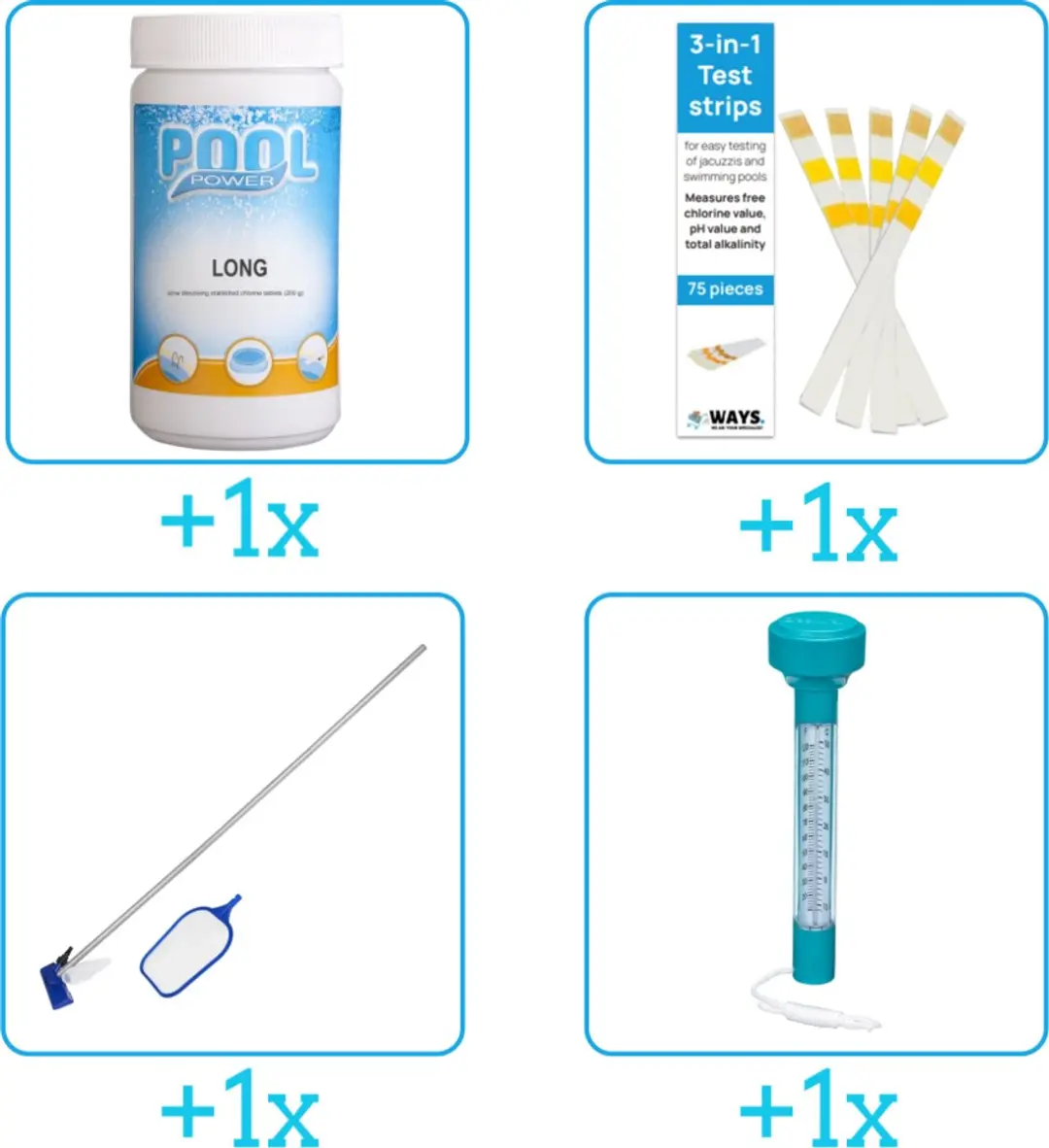 Pool Power Zwembad Onderhoudspakket 4-delig