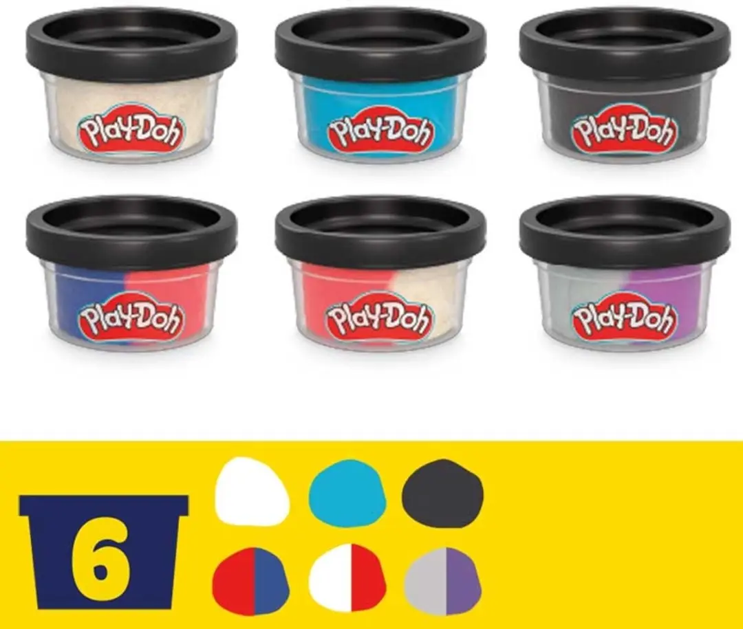 Play-Doh Marvel Heldenavonturen Speelset - 12 Stuks - Spider-Man/Black Panther/Captain America