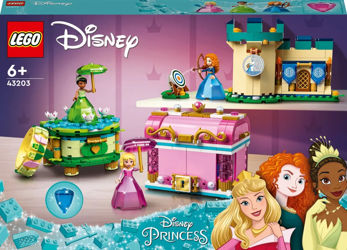 LEGO Disney Princess Aurora Merida Tiana Betoverde Creaties 43203