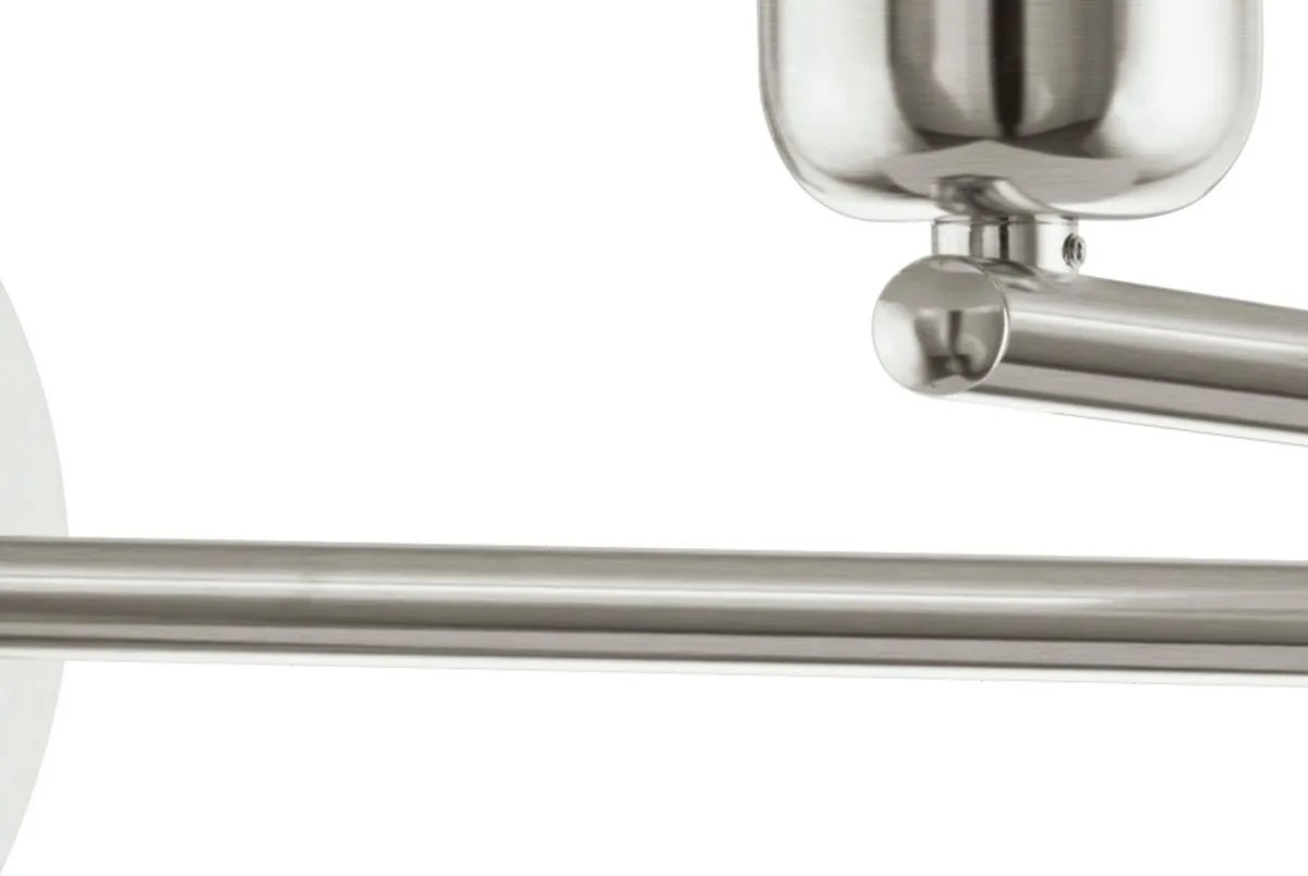 Eglo Maserlo Wandlamp 1 Licht - Ø230mm Nikkel-Mat Taupe/Goud