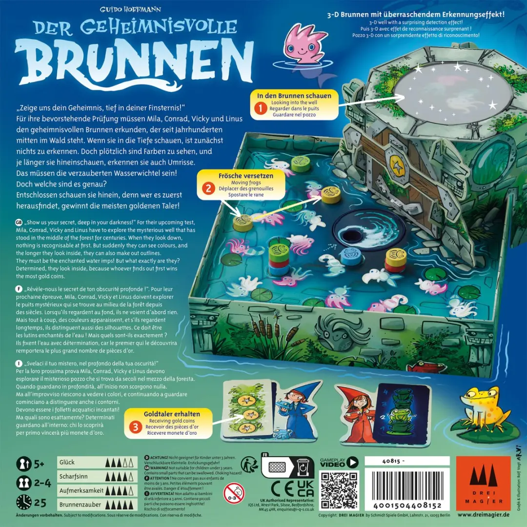 Drie Magiers Der Geheimzinnige Bron 40815 - Observatiespel - 2-4 Spelers