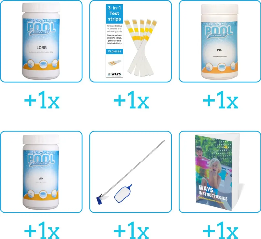 Pool Power Zwembad Onderhoudspakket 6-delig