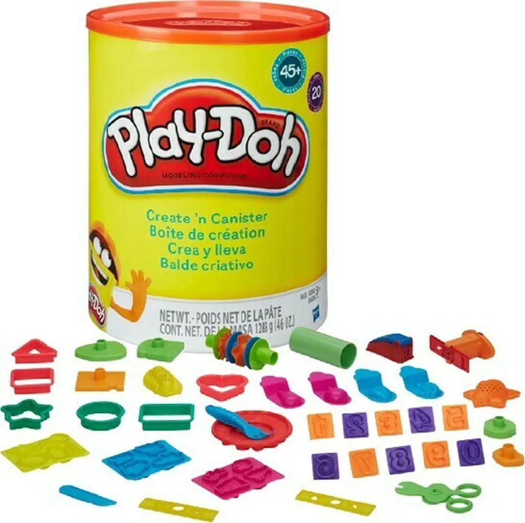 Play-Doh Create 'N Canister Startersset - 60 Stuks Multikleur