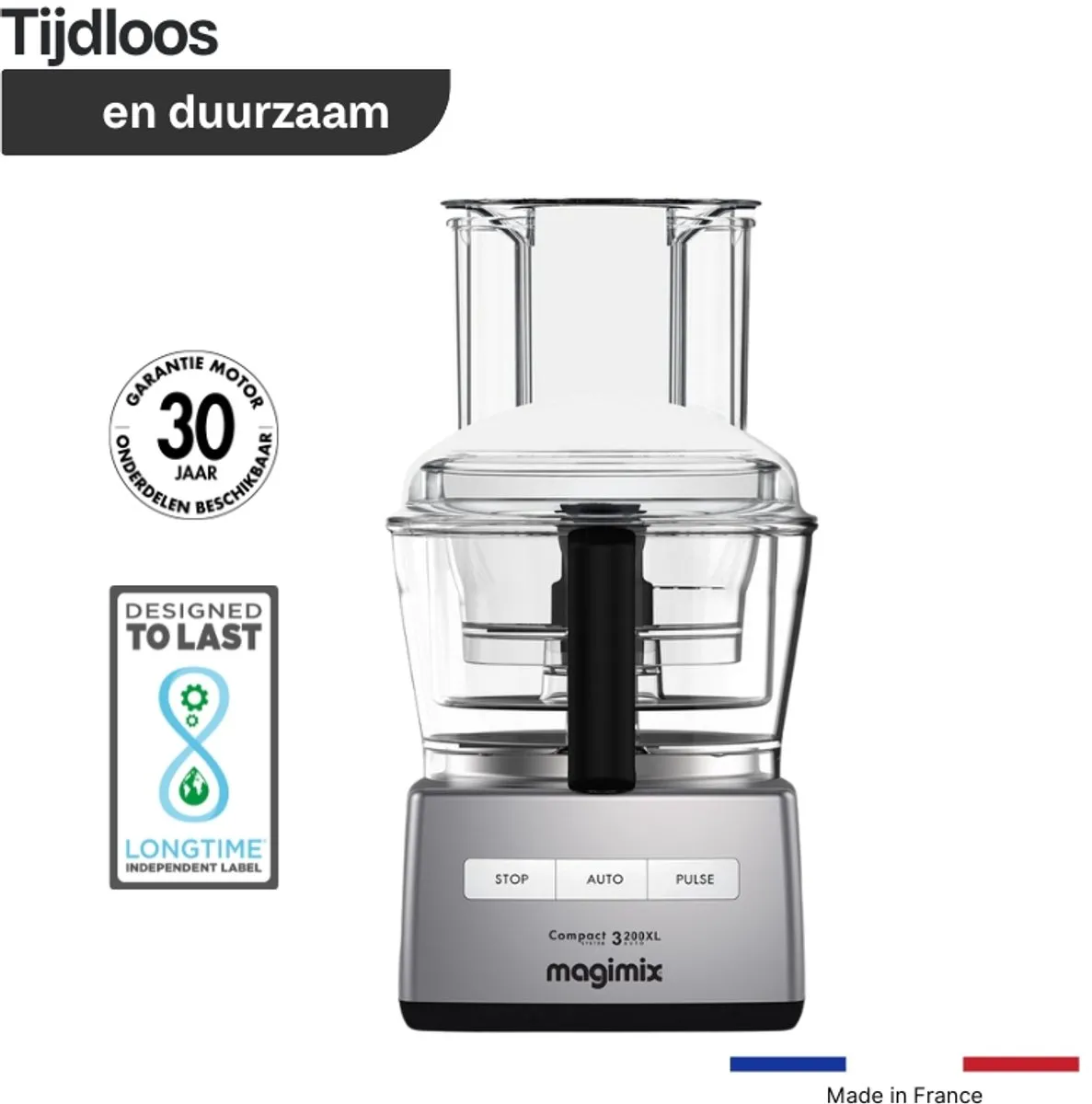 Magimix CS 3200 XL Foodprocessor - 650W - Zilvergrijs