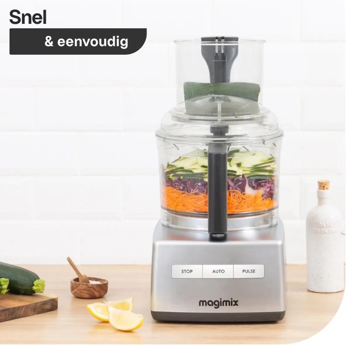 Magimix CS 3200 XL Foodprocessor - 650W - Zilvergrijs