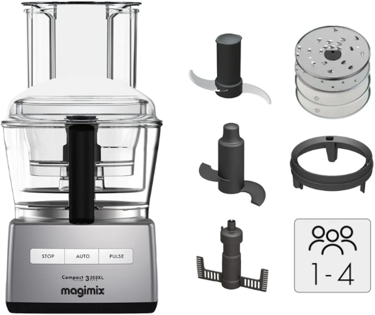 Magimix CS 3200 XL Foodprocessor - 650W - Zilvergrijs