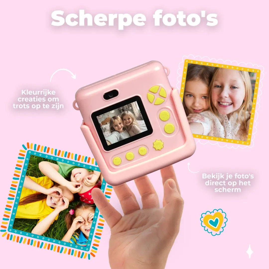 Denver KPC1363 Kindercamera 48MP - Roze Unicorn