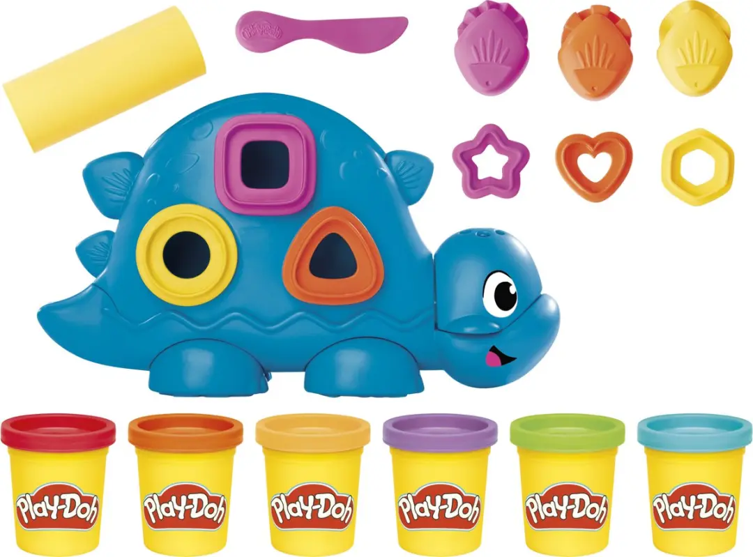 Play-Doh Dino Vormen en Kleuren Speelset - 15 Stuks