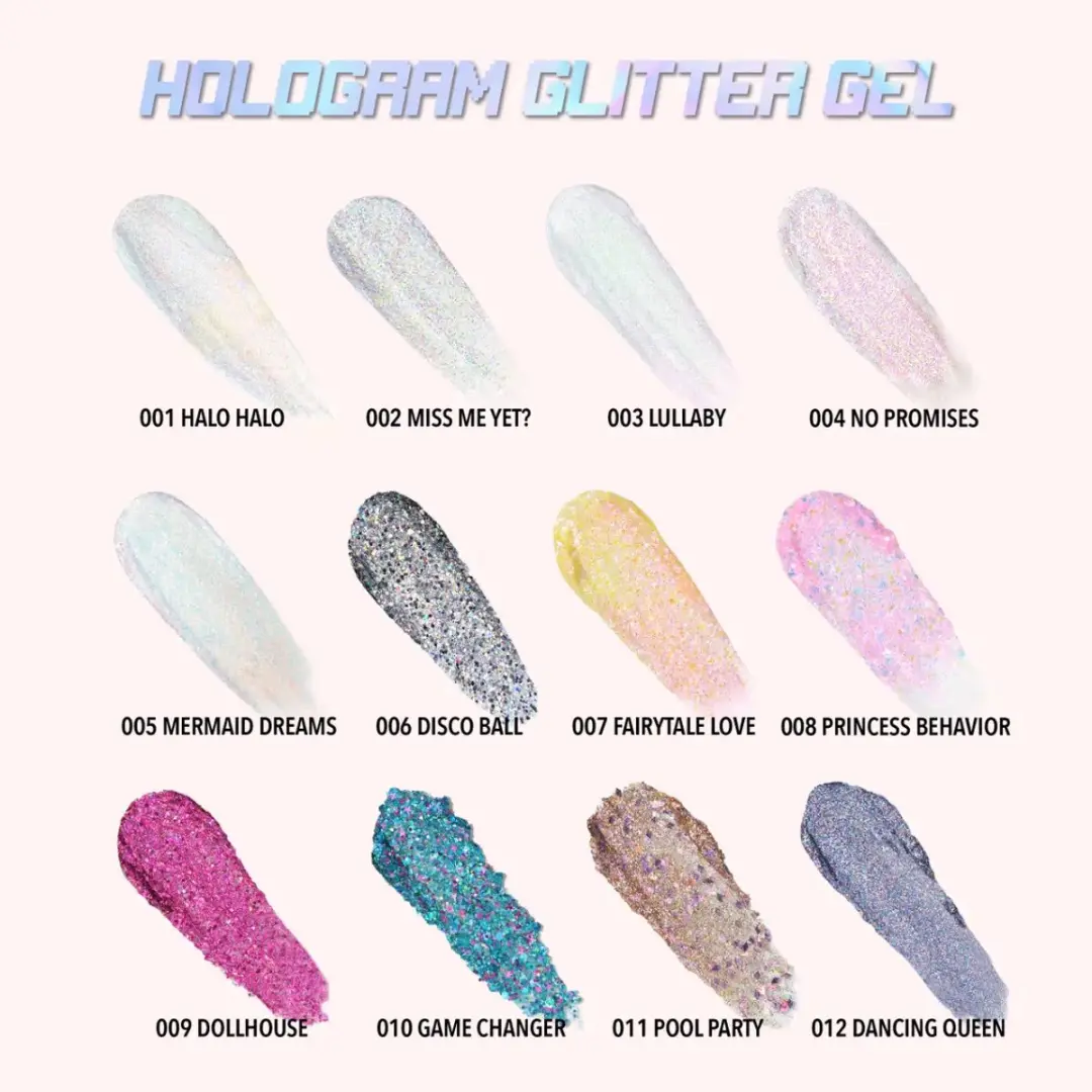 Moira Hologram Glitter Gel Pool Party 011 - 12 Kleuren