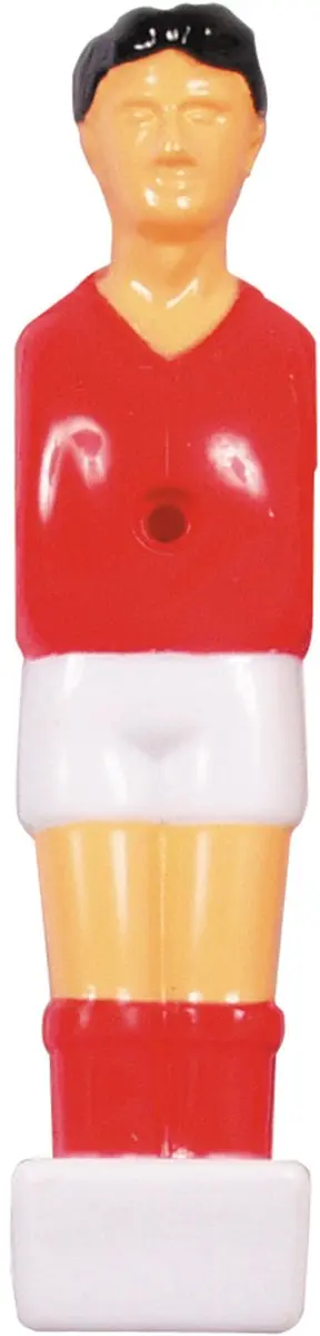 Buffalo Tafelvoetbalpoppen 13mm - Rood/Wit - 4 Stuks