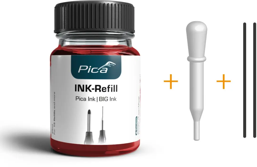 Pica 55840 Navulset Ink Rood 25ml