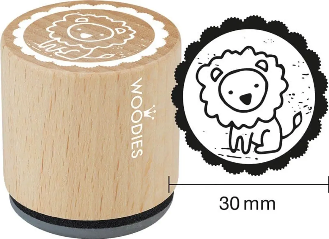 Woodies Lion Rubber Stempel W20001