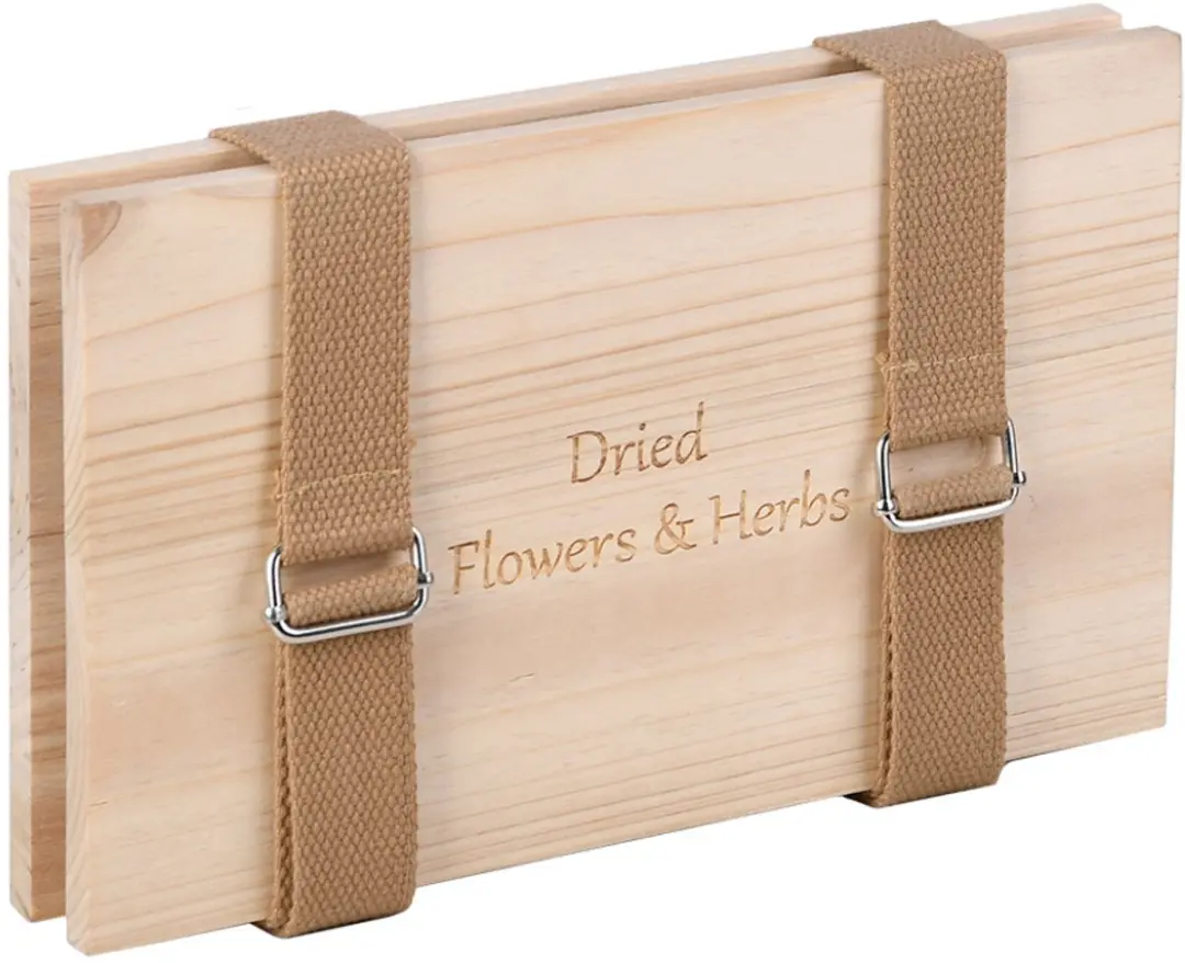 Esschert Design Bloemenpers Hout 23x14cm - Bruin