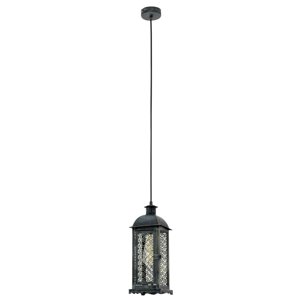 Eglo Vintage Lisburn Hanglamp - 1 Licht - Patina Groen - afbeelding 6 van 6