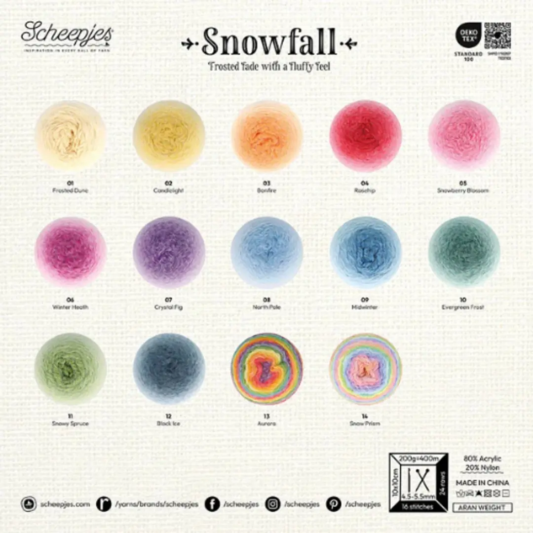 Scheepjes Snowfall North Pole Wol - Blauw