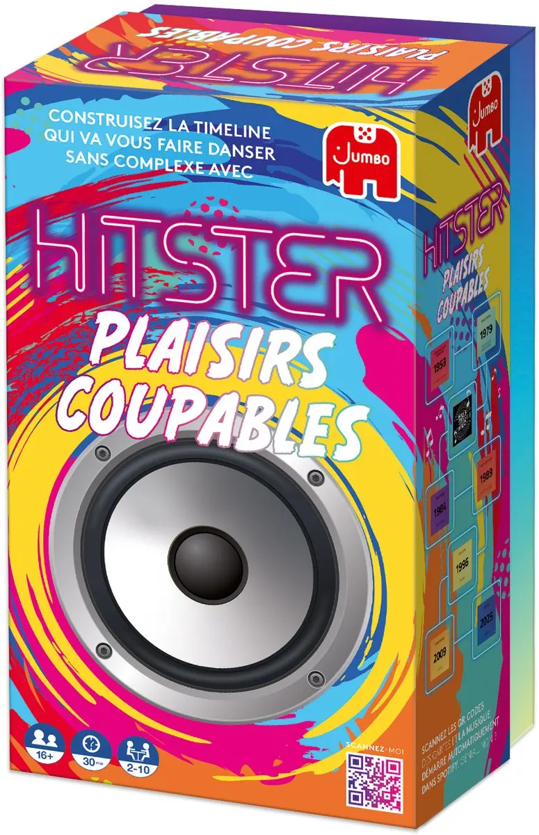 Hitster Guilty Pleasures FR Partyspel - 350+ Muziekkaarten