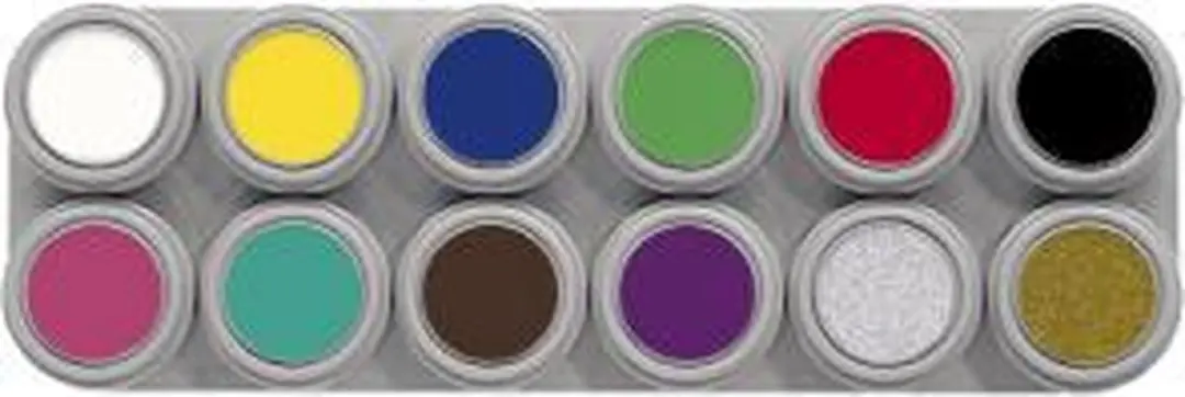 Grimas Water Make-up Palette 12 Kleuren