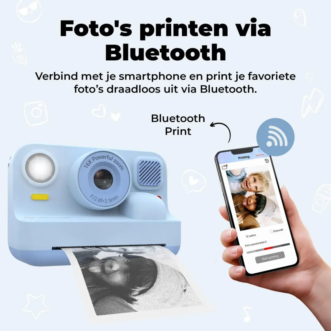 Denver KPC1374BTBU Kindercamera 48MP - Blauw