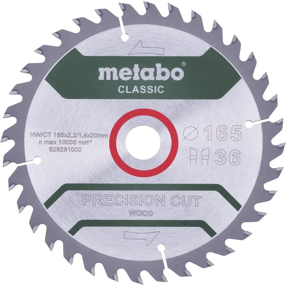 Metabo 628659000 Cirkelzaagblad Precision Cut 160mm - 36 Tanden