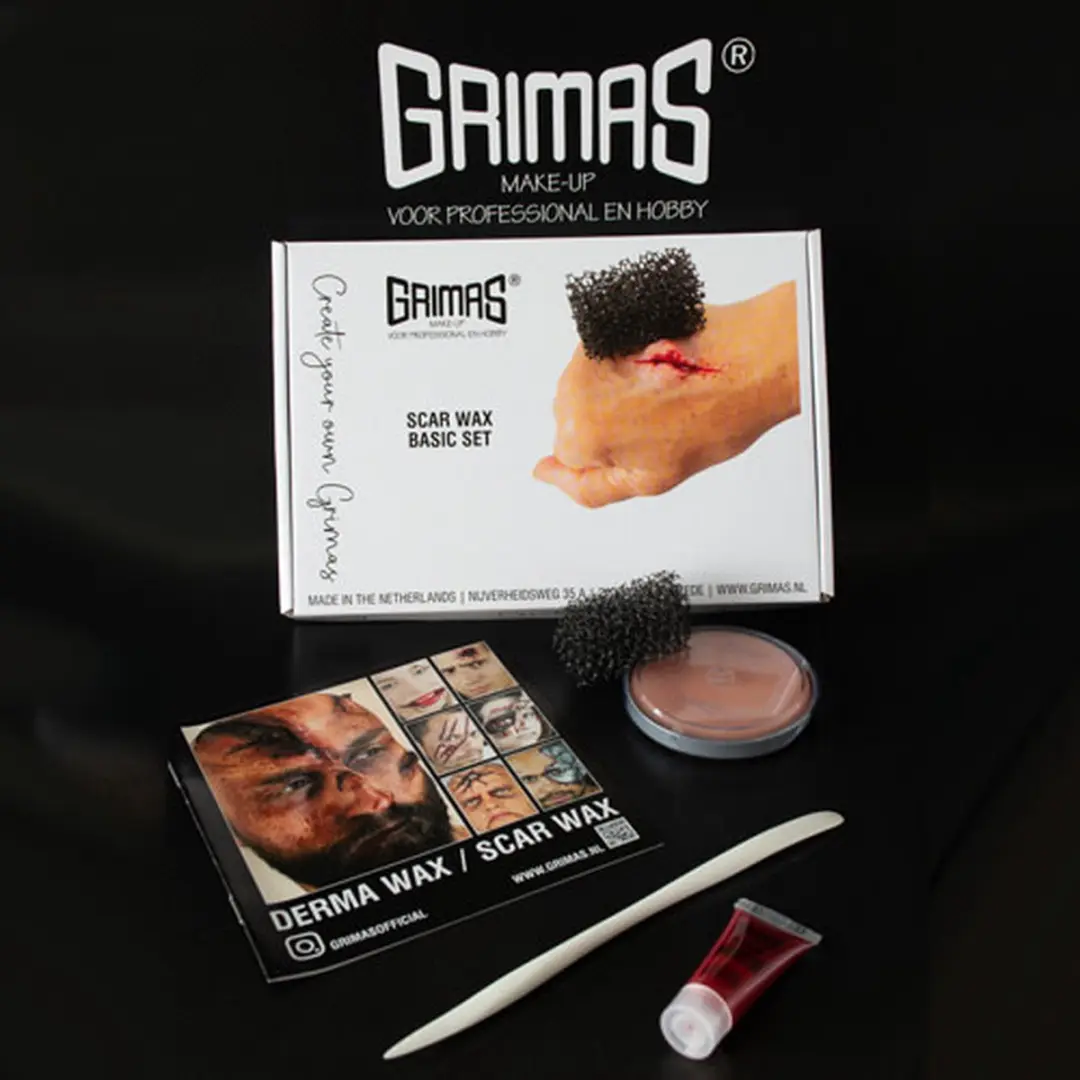 Grimas Scar Wax Set Basic - 4-delig