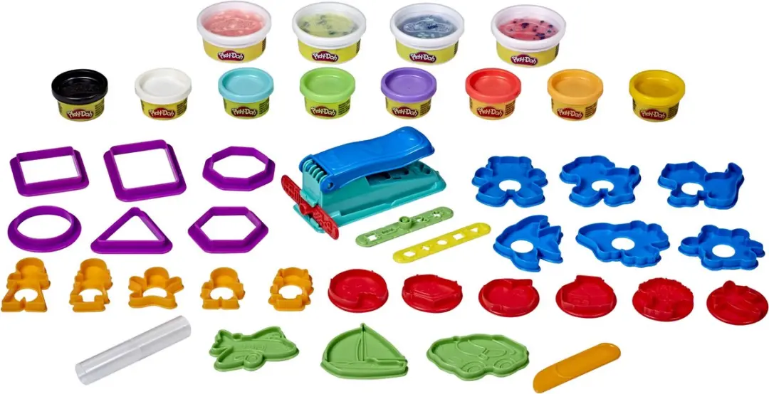 Play-Doh Gereedschaps- en Kleurenfeestje - 12 Potjes Multicolor