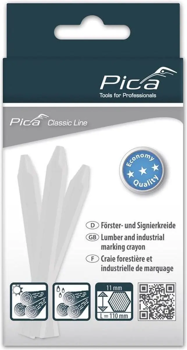 Pica 12ST 591/52 Markeerkrijt ECO - 12 Stuks