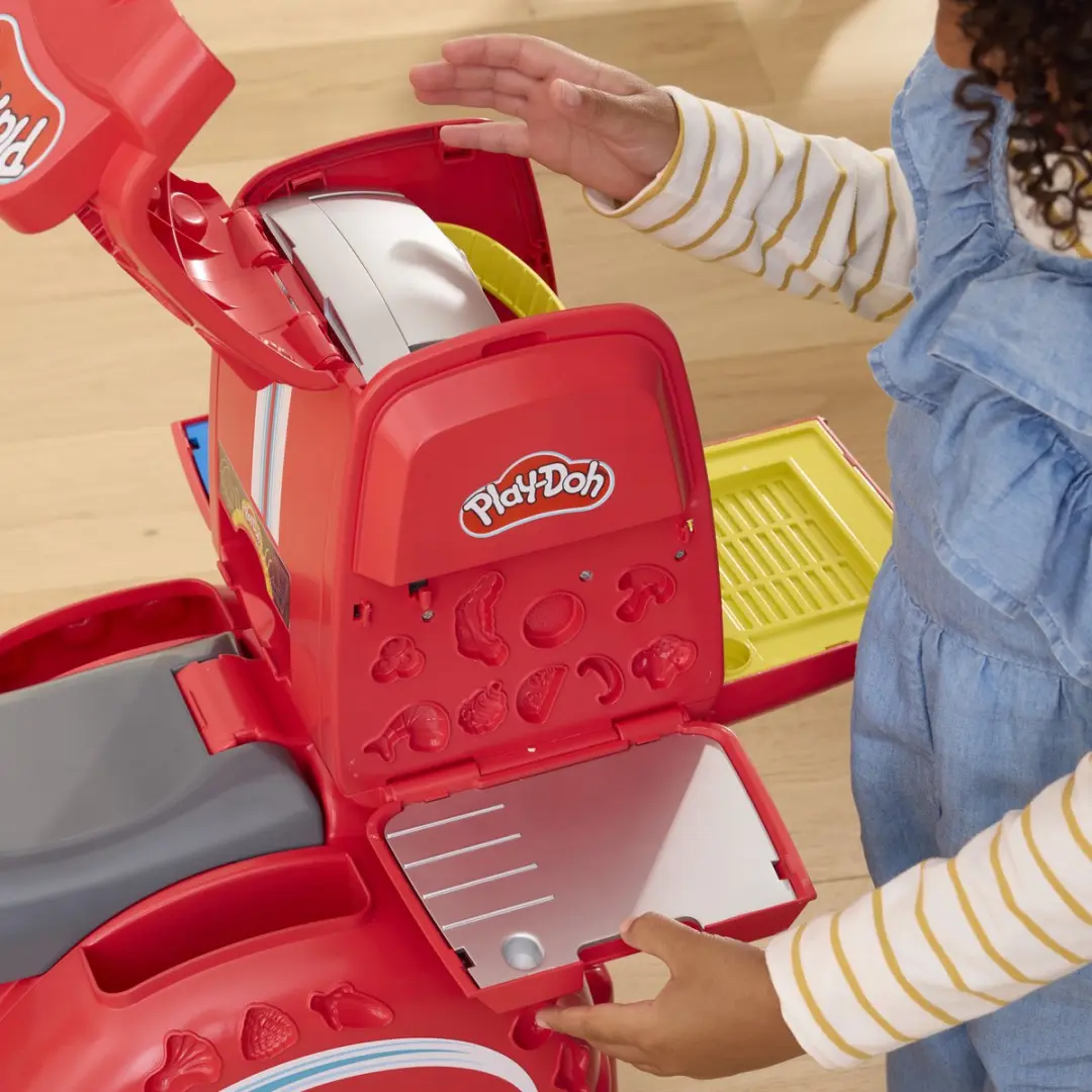 Play-Doh Pizza Bezorgscooter Speelset - Multikleur - afbeelding 6 van 6
