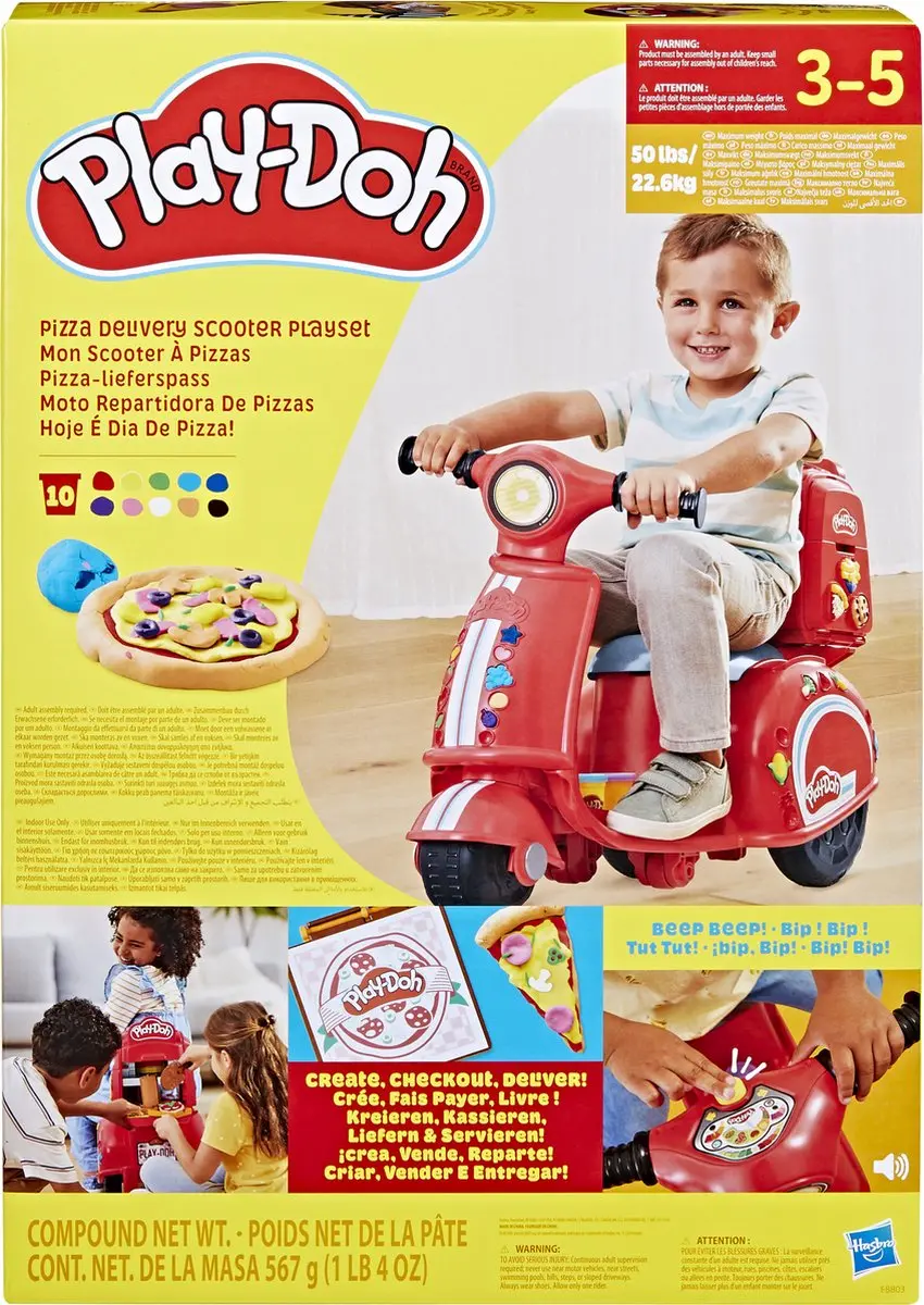 Play-Doh Pizza Bezorgscooter Speelset
