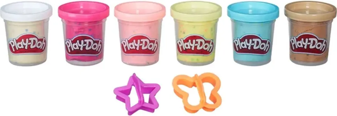 Play-Doh Confetti 6-Pack - 6 Potjes - afbeelding 6 van 6